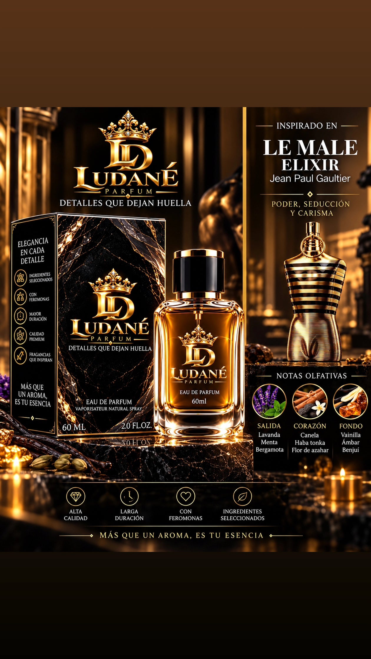LUDANÉ - Le Male Elixir / Inspired Jean Paul Gaultier