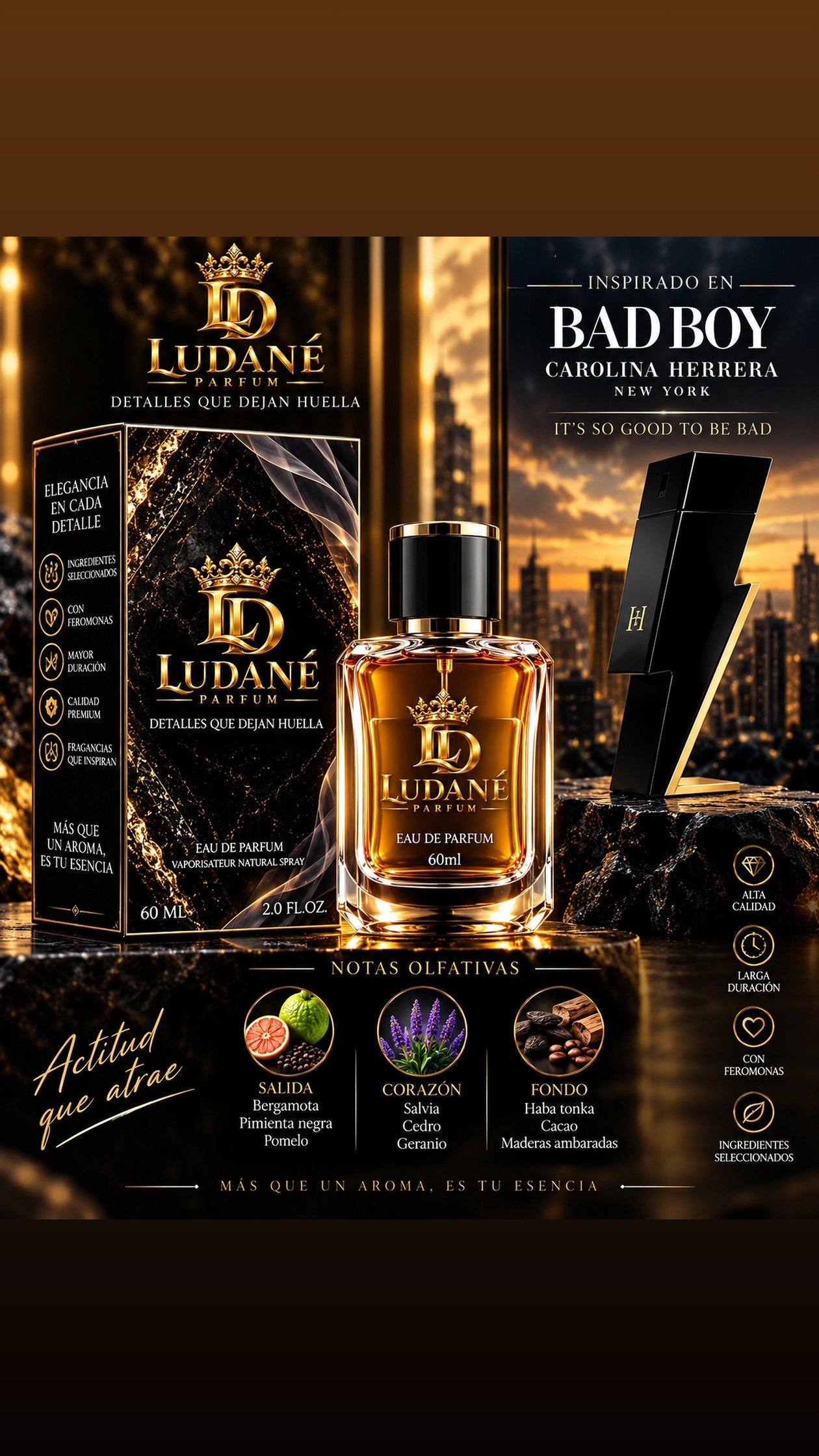 LUDANÉ - Bad Boy / Inspired Carolina Herrera